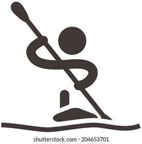 Summer sports icons - Rowing and Canoeing icon 