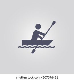 Summer sports icons. rowing icon