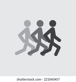 Summer sports icons - running