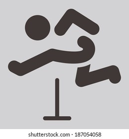 Summer Sports Icons - Running Hurdles Icon