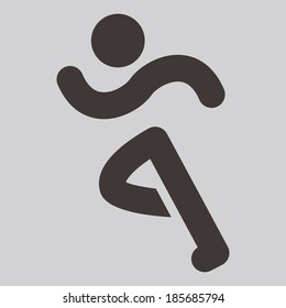 Summer sports icons - running icon