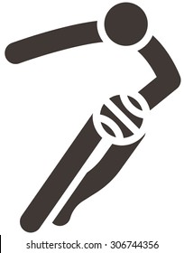 Summer sports icons set - basketball icon optimized for size 32 pixels