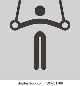 Summer sports icons set - Gymnastics Artistic icon