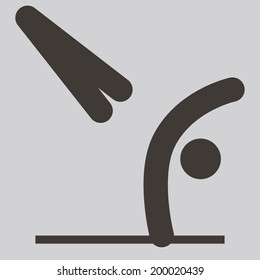 Summer sports icons set - Gymnastics Artistic icon