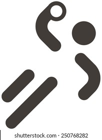 Summer sports icons set - handball icon
