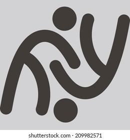 Summer sports icons - wrestling freestyle icon
