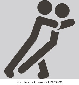 Summer sports icons - wrestling freestyle icon