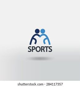 Summer sports icons - wrestling freestyle icon