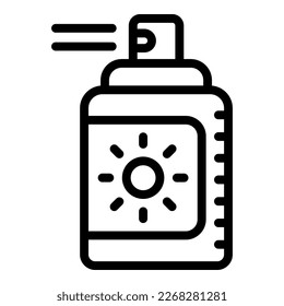 Summer spray icon outline vector. Sport sea. Surfer diving