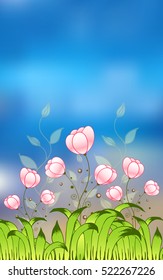 Summer or spring floral design. Useful for fashion prints, fabrics, dresses. Vector illustration.