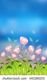 Summer or spring floral design. Useful for fashion prints, fabrics, dresses. Vector illustration.