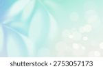 Summer or spring gradient abstract background. Green defocused leaf, boceh water bg. Gradation delicate soft color nature pattern. Vector floral light illustration