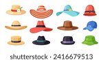 Summer Spring Hats Collection. Light And Breathable Accessories, Shielding From Rays. Male and Female Classic, Baseball