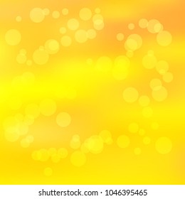 Summer spring pastel blurred background. Easter soft colors bokeh. Abstract fairy meadow illustration.Yellow, orange, pink nature wallpaper. Ecology concept for your graphic design, banner or poster.