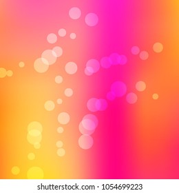 Summer spring pastel blurred background. Easter soft colors bokeh. Abstract fairy meadow illustration.Yellow, orange, pink nature wallpaper. Ecology concept for your graphic design, banner or poster.