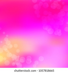 Summer spring pastel blurred background. Easter soft colors bokeh. Abstract fairy meadow illustration. Pink, orange nature wallpaper. Ecology concept for your graphic design, banner or poster.