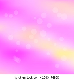 Summer spring pastel blurred background. Easter soft colors bokeh. Abstract fairy meadow illustration. Pink, orange nature wallpaper. Ecology concept for your graphic design, banner or poster.