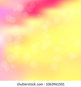 Summer spring pastel blurred background. Easter soft colors bokeh. Abstract fairy meadow illustration. Pink, orange nature wallpaper. Ecology concept for your graphic design, banner or poster.