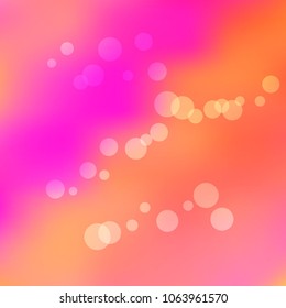 Summer spring pastel blurred background. Easter soft colors bokeh. Abstract fairy meadow illustration.Yellow, orange, pink nature wallpaper. Ecology concept for your graphic design, banner or poster.