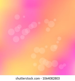 Summer spring pastel blurred background. Easter soft colors bokeh. Abstract fairy meadow illustration. Pink, orange nature wallpaper. Ecology concept for your graphic design, banner or poster.