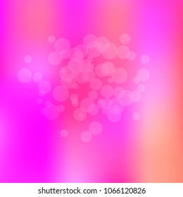 Summer spring pastel blurred background. Easter soft colors bokeh. Abstract fairy meadow illustration. Pink, orange nature wallpaper. Ecology concept for your graphic design, banner or poster.