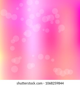 Summer spring pastel blurred background. Easter soft colors bokeh. Abstract fairy meadow illustration. Pink, orange nature wallpaper. Ecology concept for your graphic design, banner or poster.