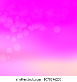 Summer spring pastel blurred background. Easter soft colors bokeh. Abstract fairy meadow illustration. Pink, orange nature wallpaper. Ecology concept for your graphic design, banner or poster.