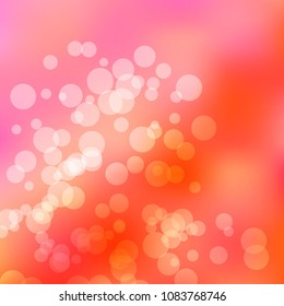 Summer spring pastel blurred background. Easter soft colors bokeh. Abstract fairy meadow illustration.Yellow, orange, pink nature wallpaper. Ecology concept for your graphic design, banner or poster.