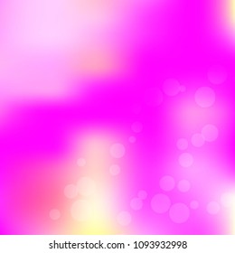 Summer spring pastel blurred background. Easter soft colors bokeh. Abstract fairy meadow illustration. Pink, orange nature wallpaper. Ecology concept for your graphic design, banner or poster.