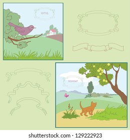 Summer and spring are warm seasons of the year