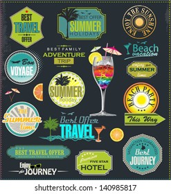 Summer stamps and labels