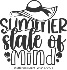 Summer State Of Mind - Beach Life Illustration