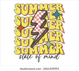 Camiseta retro Groovy, diseño de la camiseta de verano, vibraciones de verano, cotizaciones de playa, vibraciones de playa, cotización de verano, retro de los años 70, océano, cotizaciones de vacaciones, archivos de corte para Cricut y silueta