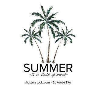 Summer Is a state of mind T-shirt Vector Design 