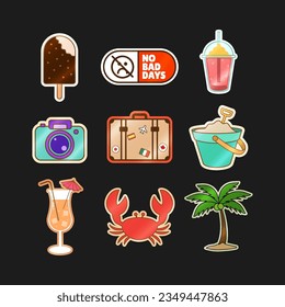 Summer sticker pack, good vibes sticker pack