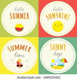 SUMMER stickers for sunny mood!