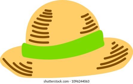 Summer Straw Hat illustration