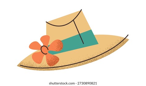 Sombrero de paja de verano accesorio turístico