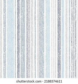 Summer strips seamless vector background. Striped tablecloth textile print. Multicolor ethnic sample swatch design. Uneven ink hatch vertical lines textile pattern.