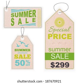 Summer style sale tags design