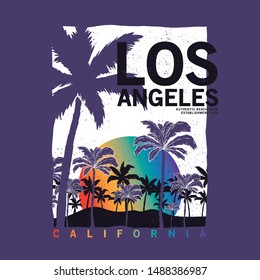 summer style tee print design as vector