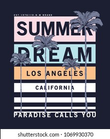 summer style vector design for tee print