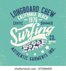 summer style vector design for tee print
