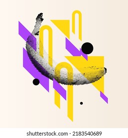 Afiche de verano elegante, gráficos de moda. Ilustración vectorial moderna.