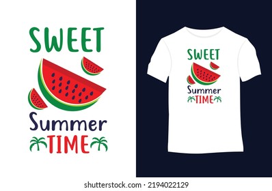 Summer stylish t-shirt design with silhouettes, typography, print, vector illustration