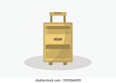 Summer Suitcase Simple Icon Design