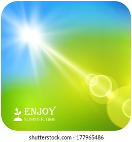 summer sun blur background