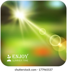 summer sun blur background