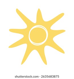 Elemento de projeto do boho do sol de verão