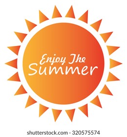 Summer sun cartoon design, vectori llustration eps10.